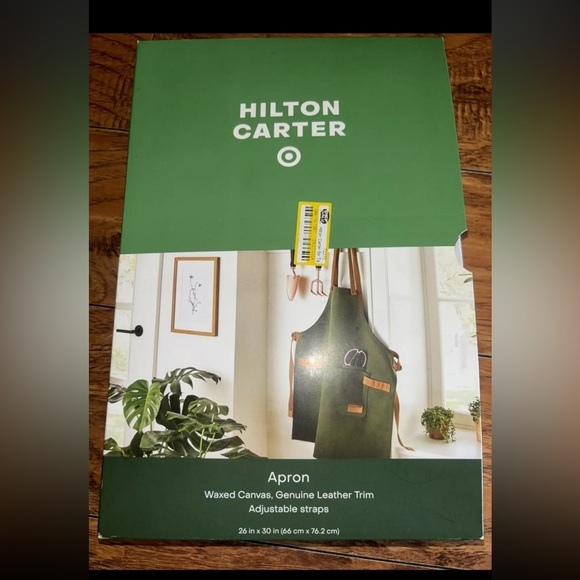 Hilton Carter Full Length Waxed Canvas Gardening Tool Work Shop Apron Heavy Duty - Picture 1 of 2
